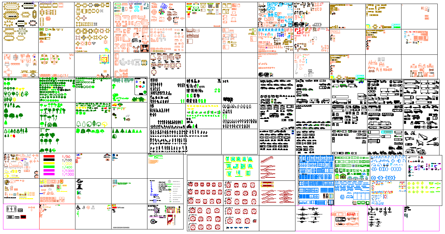 All In One AutoCAD DWG Blocks Collection for Architecture and Design