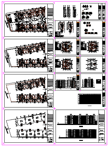 Architectural design of house arrangement design drawing.