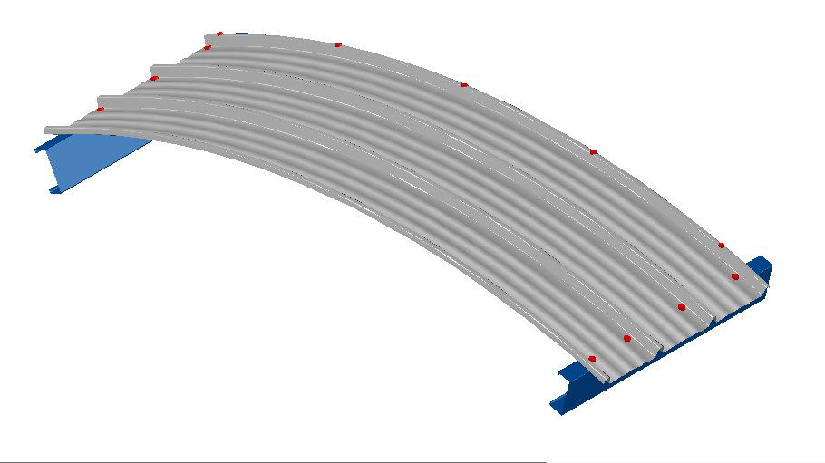 3b metal structure curve 3d drawing details dwg file