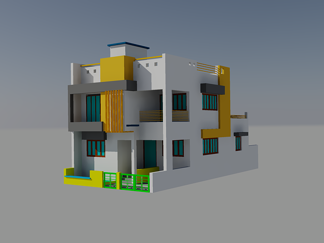 Beautiful House Design and Architectural Layout Plan in CAD File