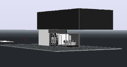 3d design of sony electronics shop department dwg file