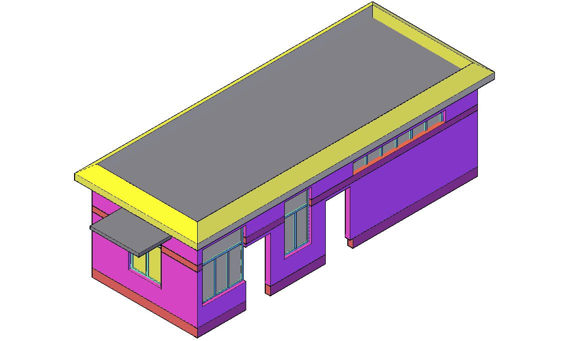 3D Drawing File of Building Design for Drafting files