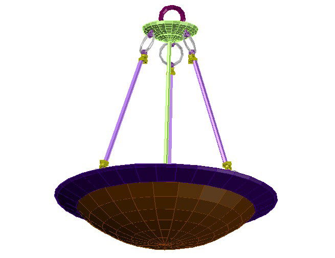 3d Ceiling Hanging Electrical Lamp Blocks Download AutoCAD File
