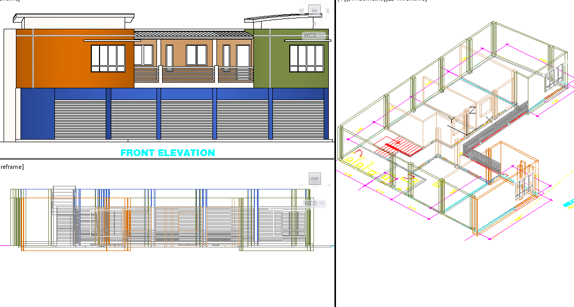 3D Project Plan and Building complex Design in DWG Format File