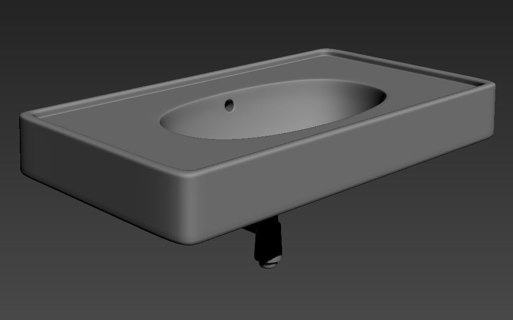 3d Counter Top Wash Basin MAX File