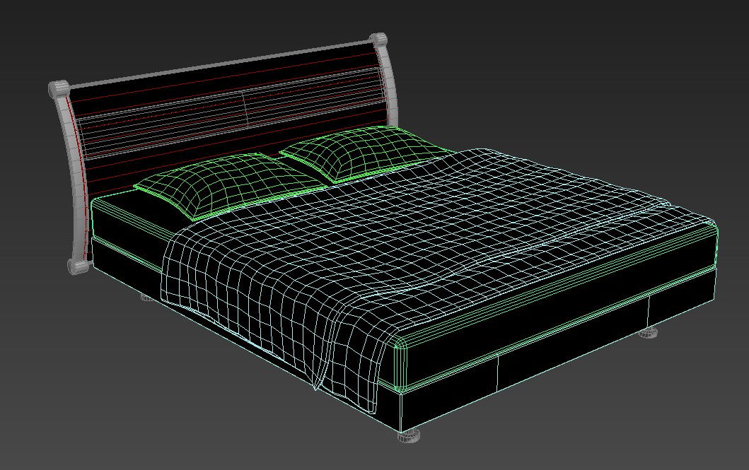 3d Furniture Bed Max File Free Download 