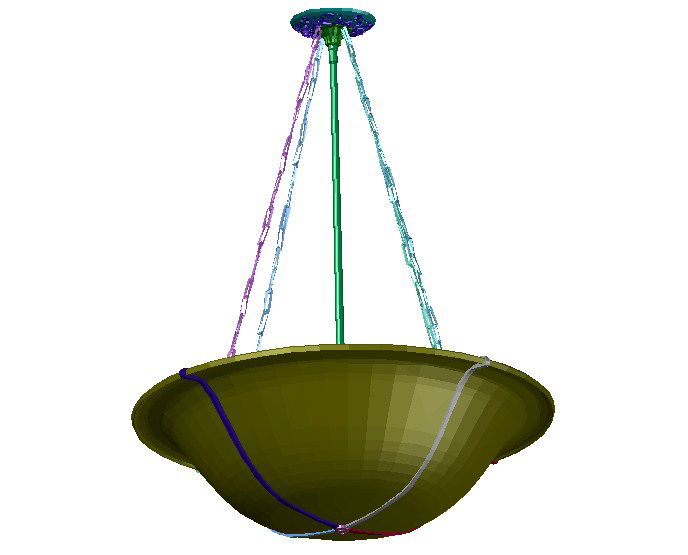3d Hanging Lamp Free Download DWG File