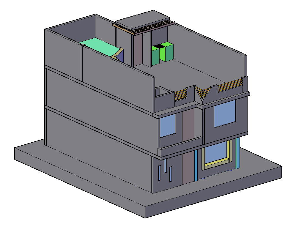 Get 3D House Plan files Designed for AutoCAD File Format Users