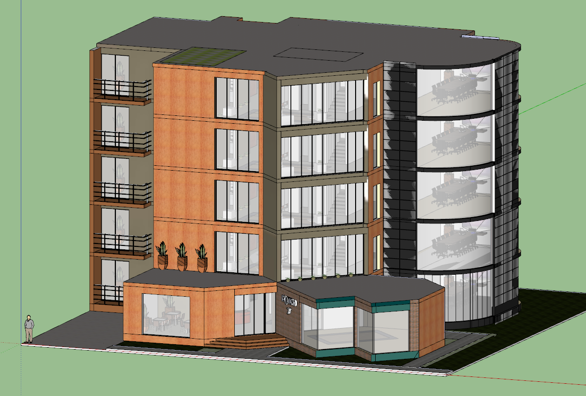 3d Office Model building design