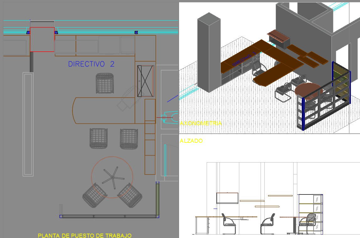 3d Office design dwg file