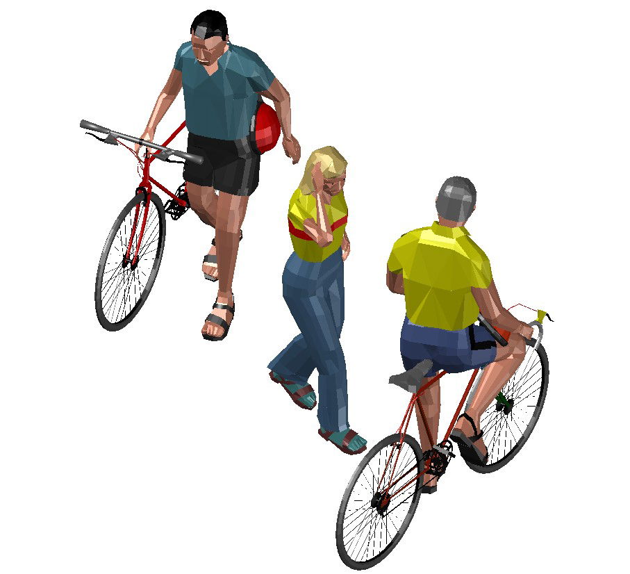 3d People DWG file