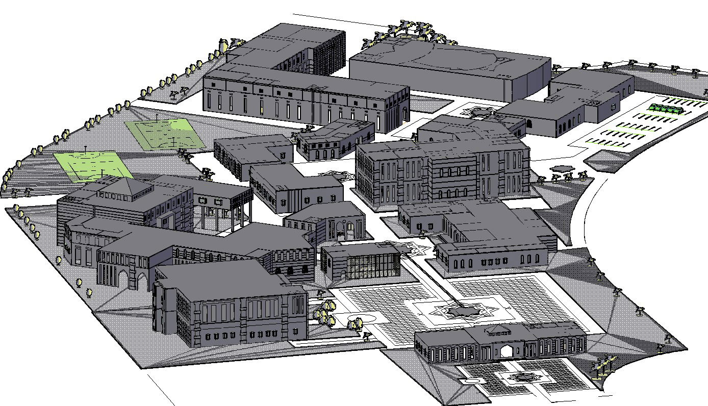 3d Residential Area Plan DWG File