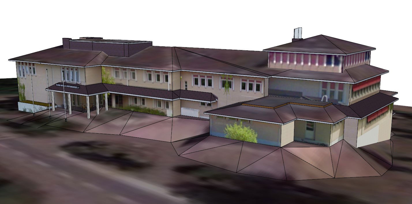 3D Wooden Restaurant Elevation House view in AutoCAD Drawing File