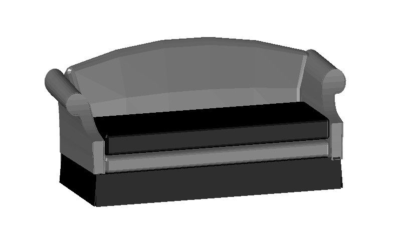 3D Sofa CAD Blocks DWG File for Interior Layouts