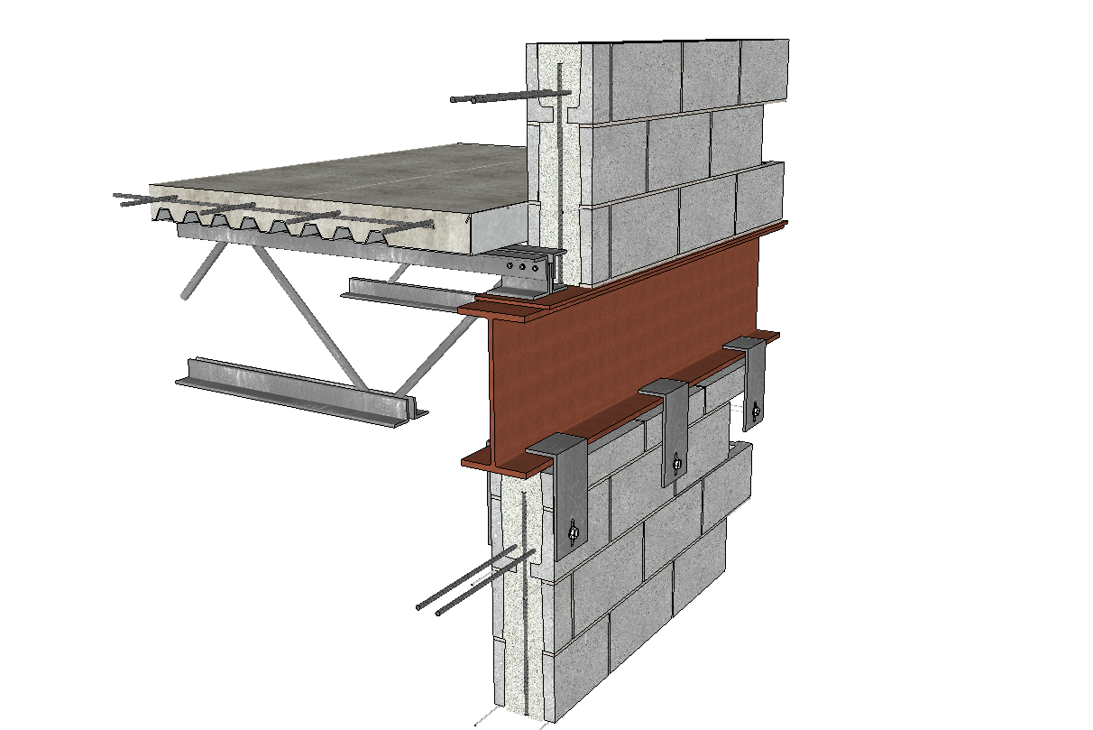3d Steel deck detail cad files