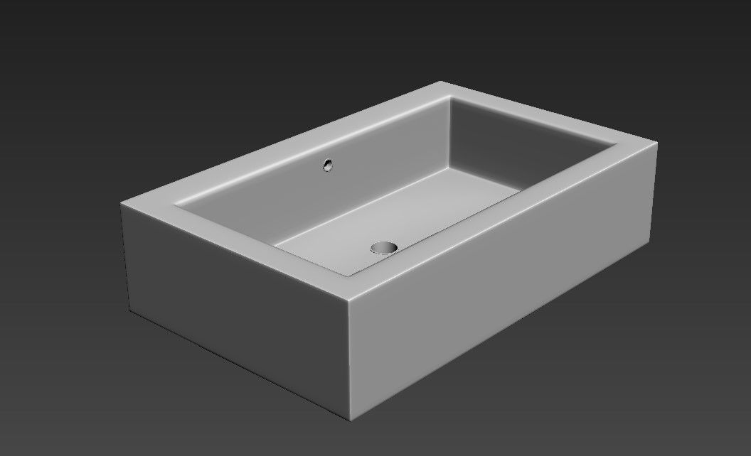 3d Wash Basin MAX File