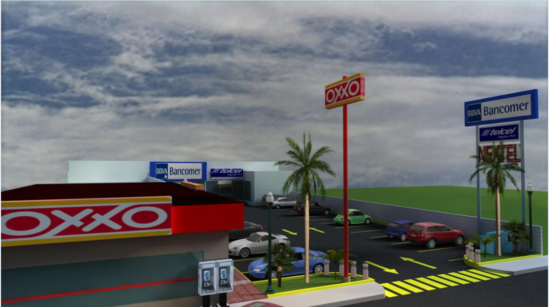 3d design of commercial square dwg file