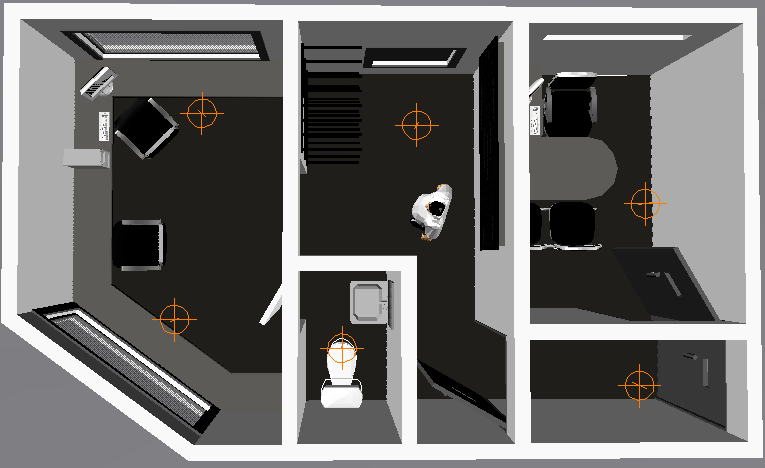 3d design of corporate office layout plan dwg file