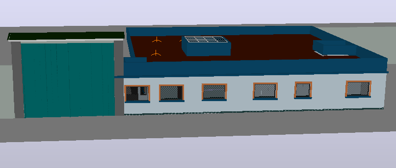 3d design of corporate office layout plan dwg file