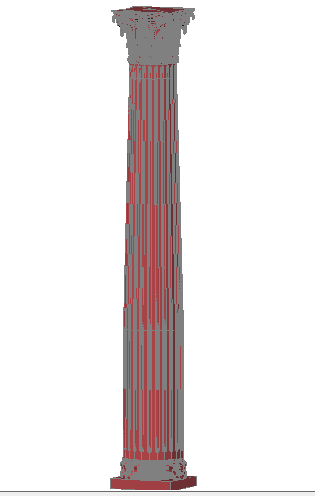 3d design of decorative column dwg file