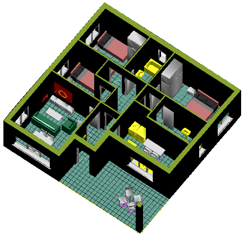3d design of house architecture layout plan details dwg file