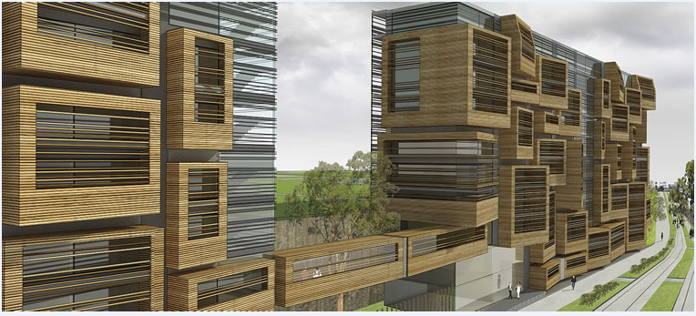 3d design of multi-level shopping mall project dwg file