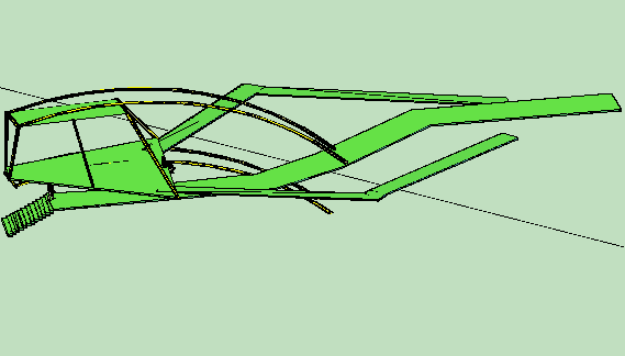 3d design of space for walk of garden dwg file