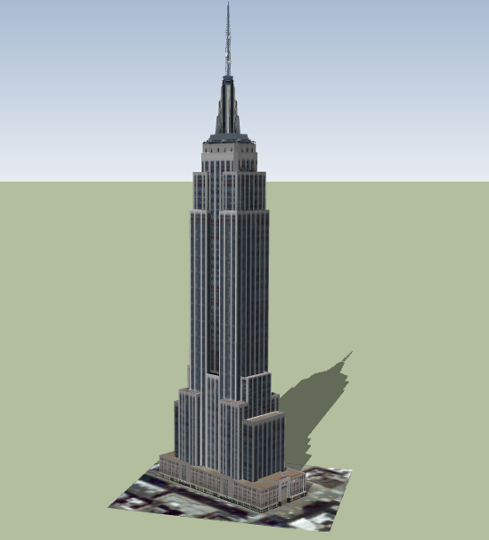 3d design of state empire architecture project dwg file