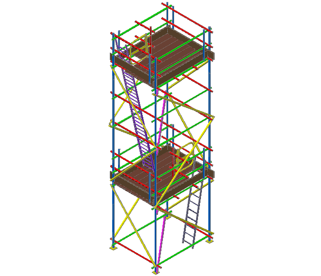 3d design of static tower with size of 1200x1650