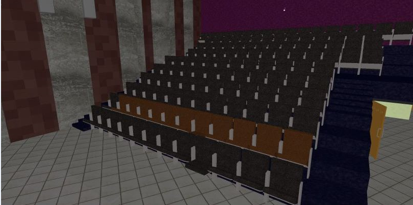 3d design of theater indoor interiors dwg file