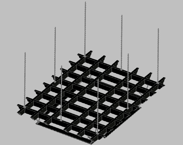 3d design of wooden pergola support with steel chains with materials dwg file