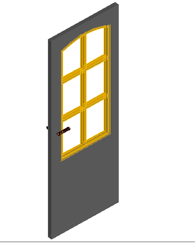 3d design single house door details dwg file