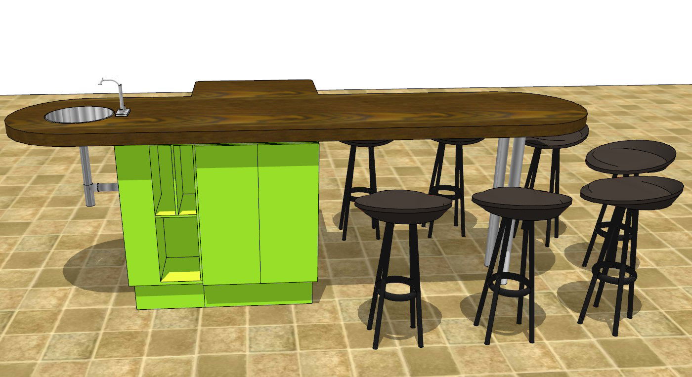 3d dining table design