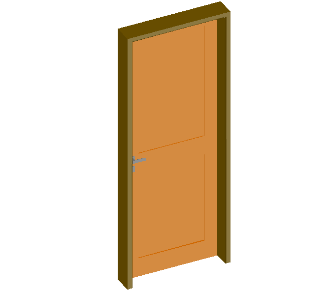 3d door design with wooden frame