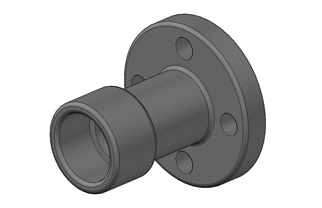 3d drawing of Mechanical Machine Spar part In 3D MAX File