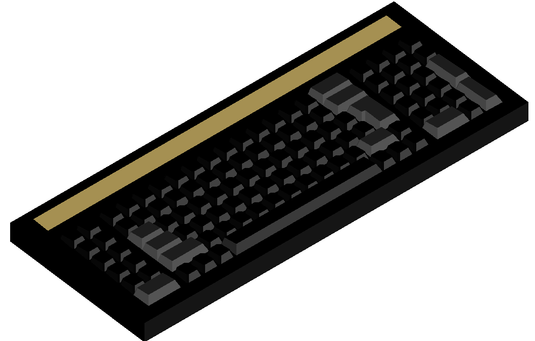 3d keyboard dwg file
