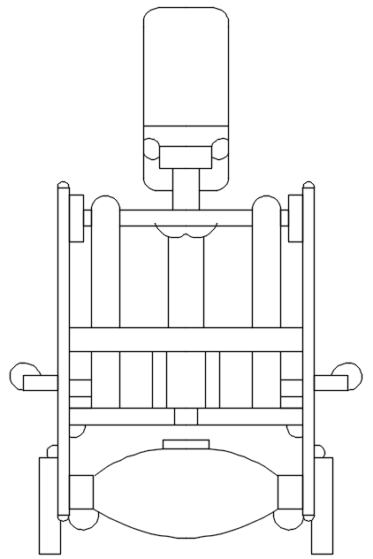 Industrial Machinery Assembly Design Layout With Dimensions.
