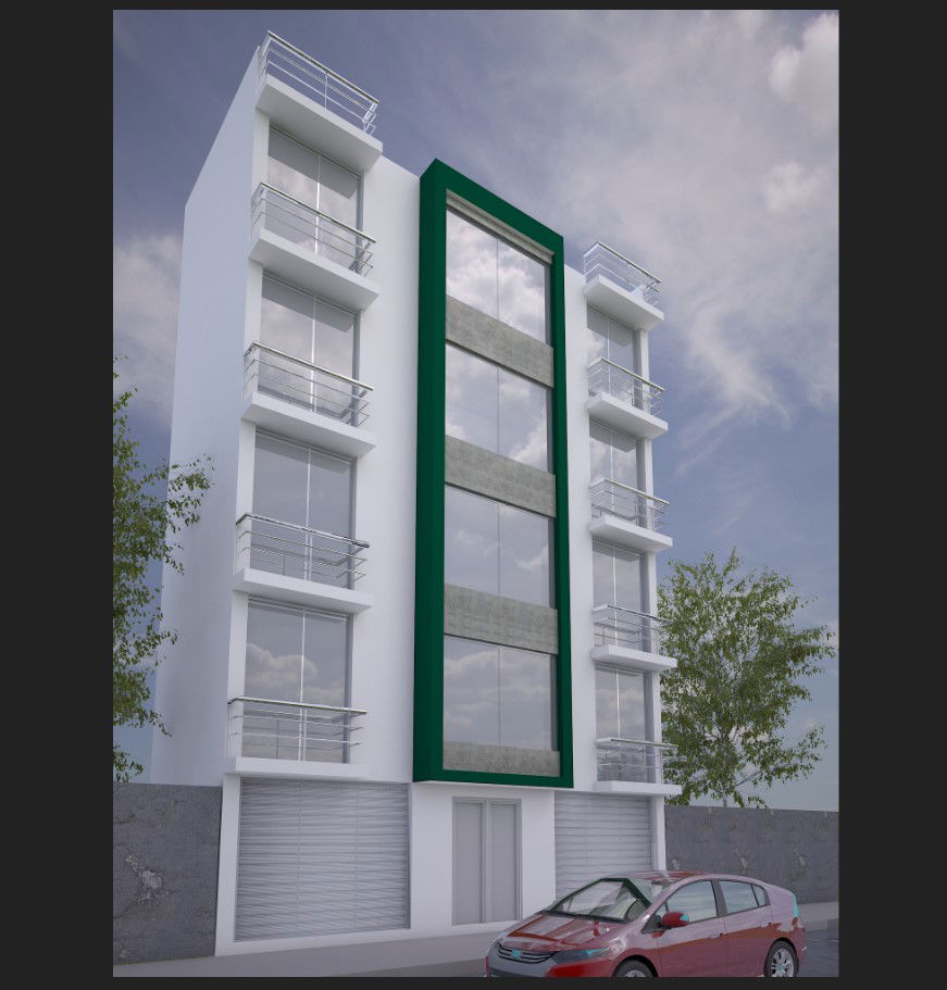 3d model of apartment flat structural block sketch-up file