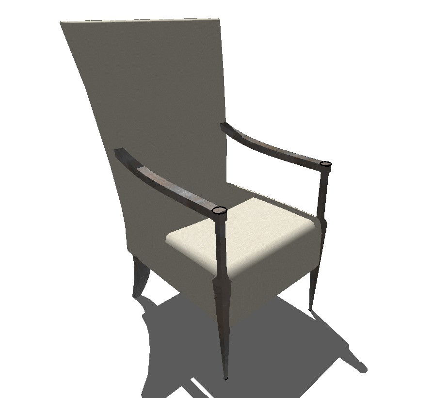 3d model of sitting chair furniture block sketch-up file