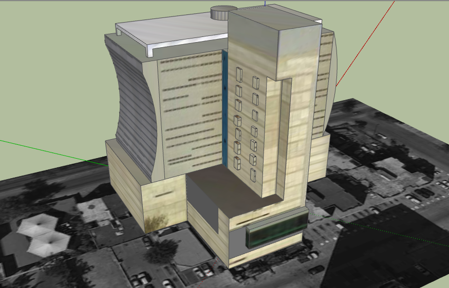 3d multi-flooring corporate building dwg file