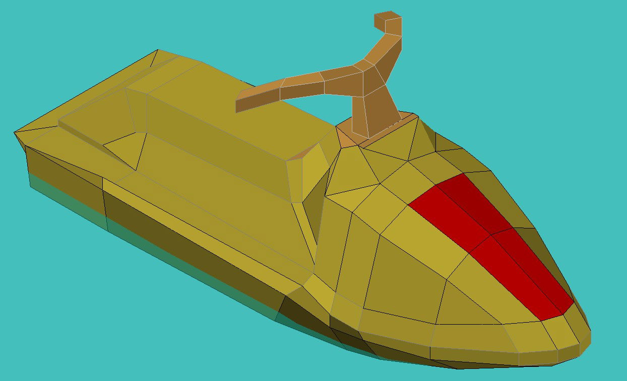 Details of Jet Boat 3D Model Design layout in DWG with CAD File