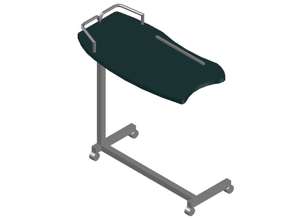 3D Sliding Table Design Details in DWG CAD Drawing