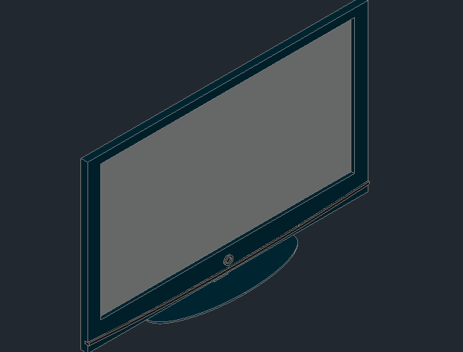 3d view of a plasma tv