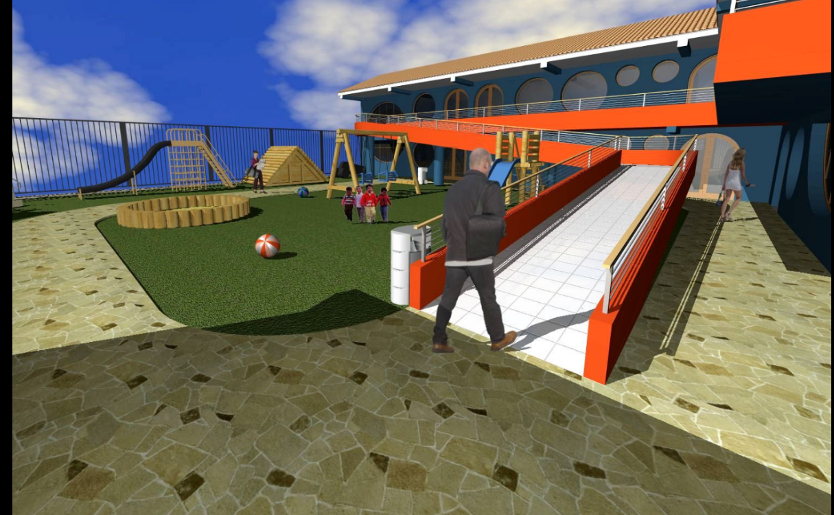 3D View of Building DWG File with Structural Layout and Design