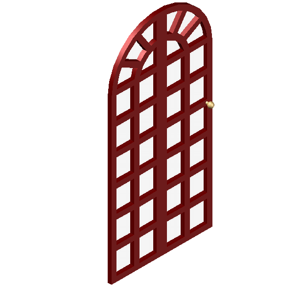 3d view of designer door