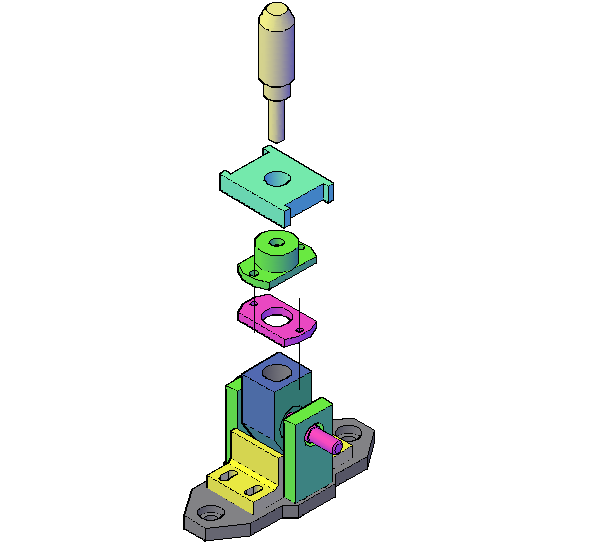 3d view of handle for jig steering