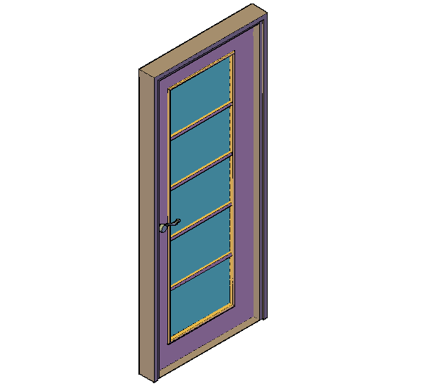 3d view of interior door