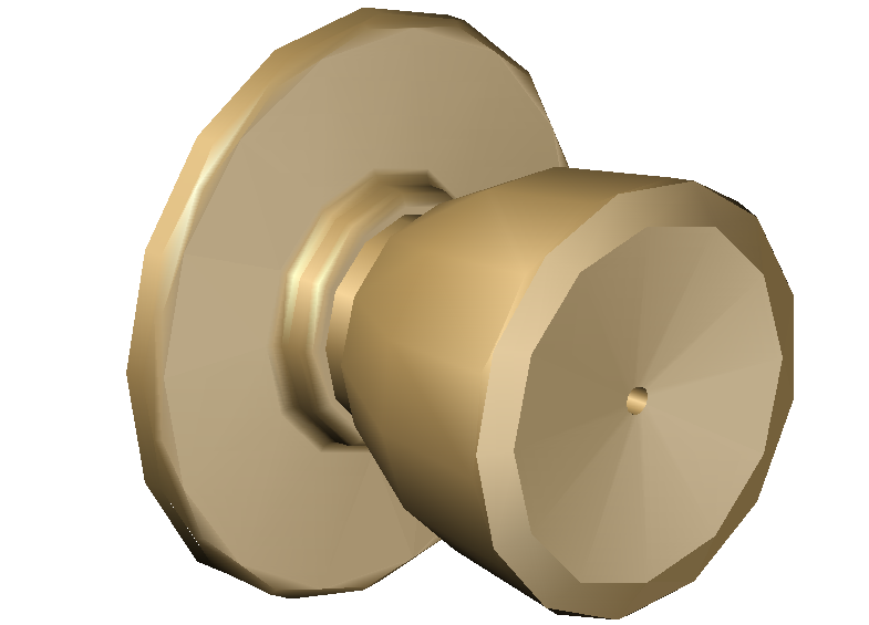 3d view of lock design for door
