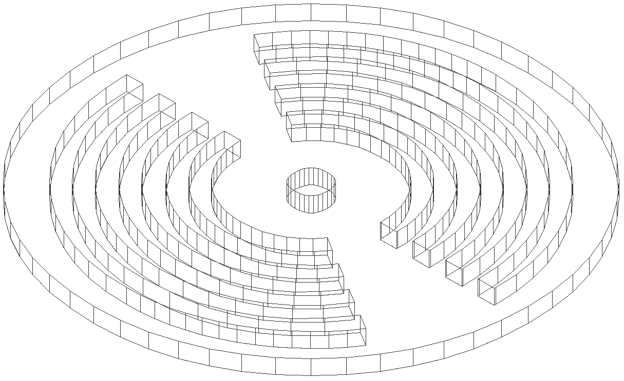 3d Auditorium design with details dxf autocad drawing .