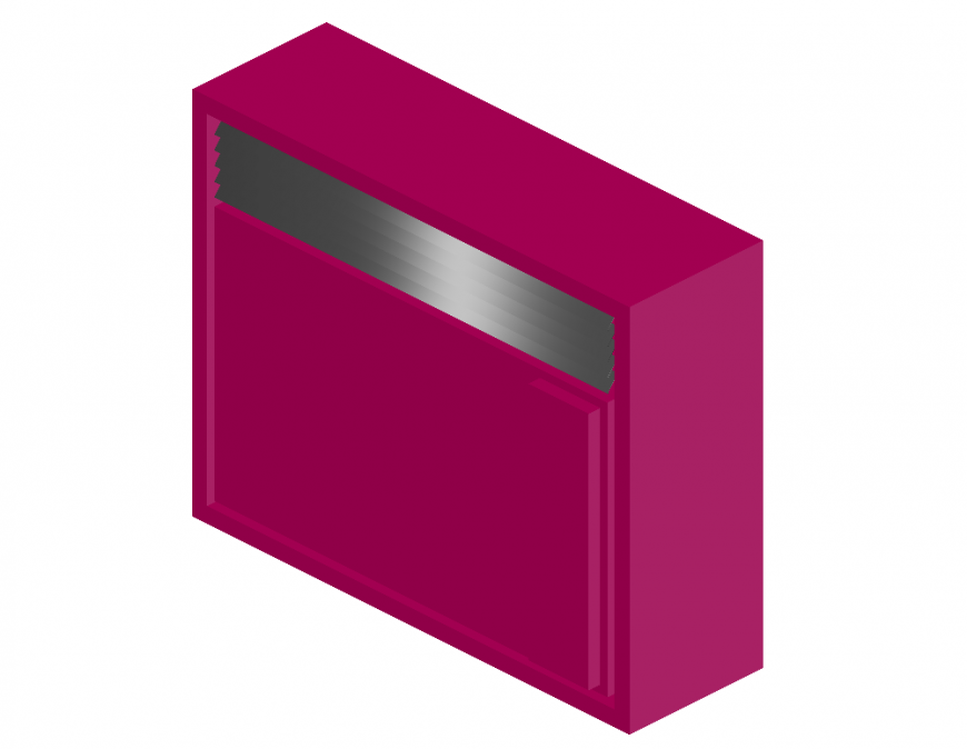 3d air conditioner elevation cad block details dwg file